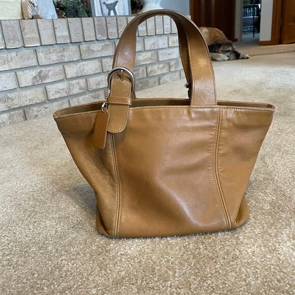 Vintage Coach Soho Waverly Bag #4133 Small Tote Bag Buckskin Leather Tan EUC - Picture 12 of 12